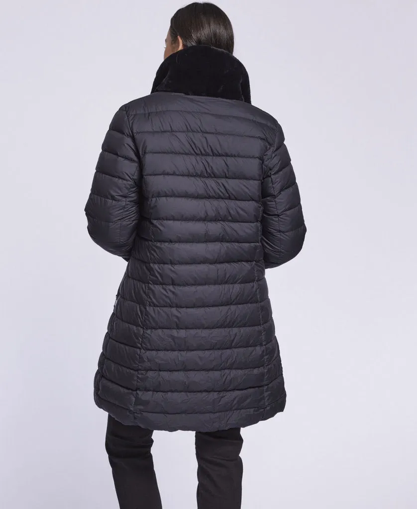 Reversible 3244 Goose Down Coat with Genuine Shearling - Currently Out of Stock