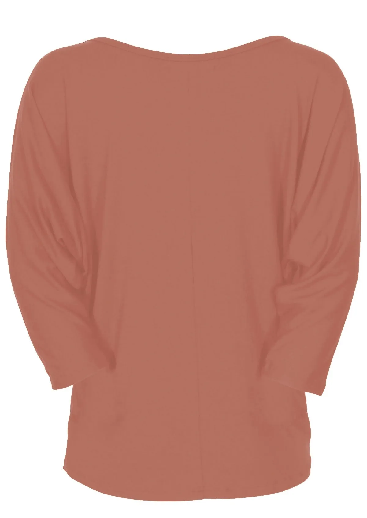 3/4 Sleeve Batwing Top Dusty Rose