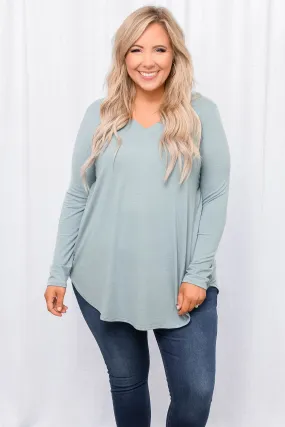 All Things Nice Top, Blue Gray