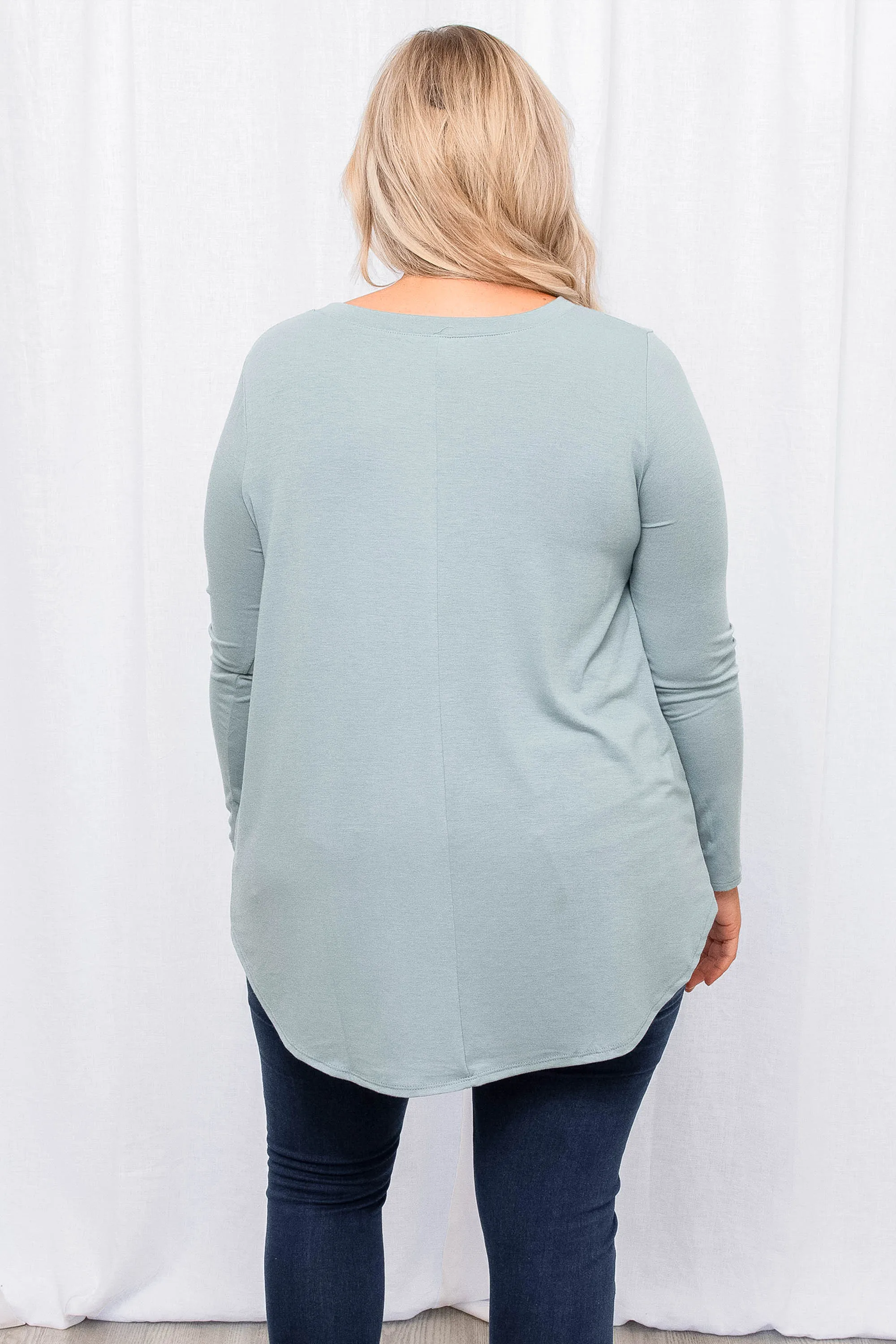 All Things Nice Top, Blue Gray