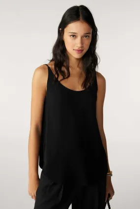 ba&sh Figue Loose Fitting Top in Noir