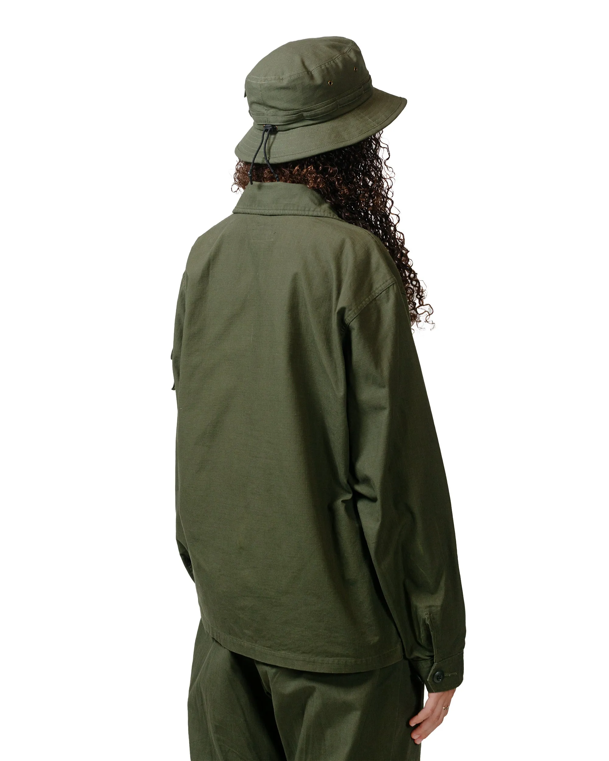 Beams Plus Lost & Found MIL SHT-JAC Cotton Ripstop Olive