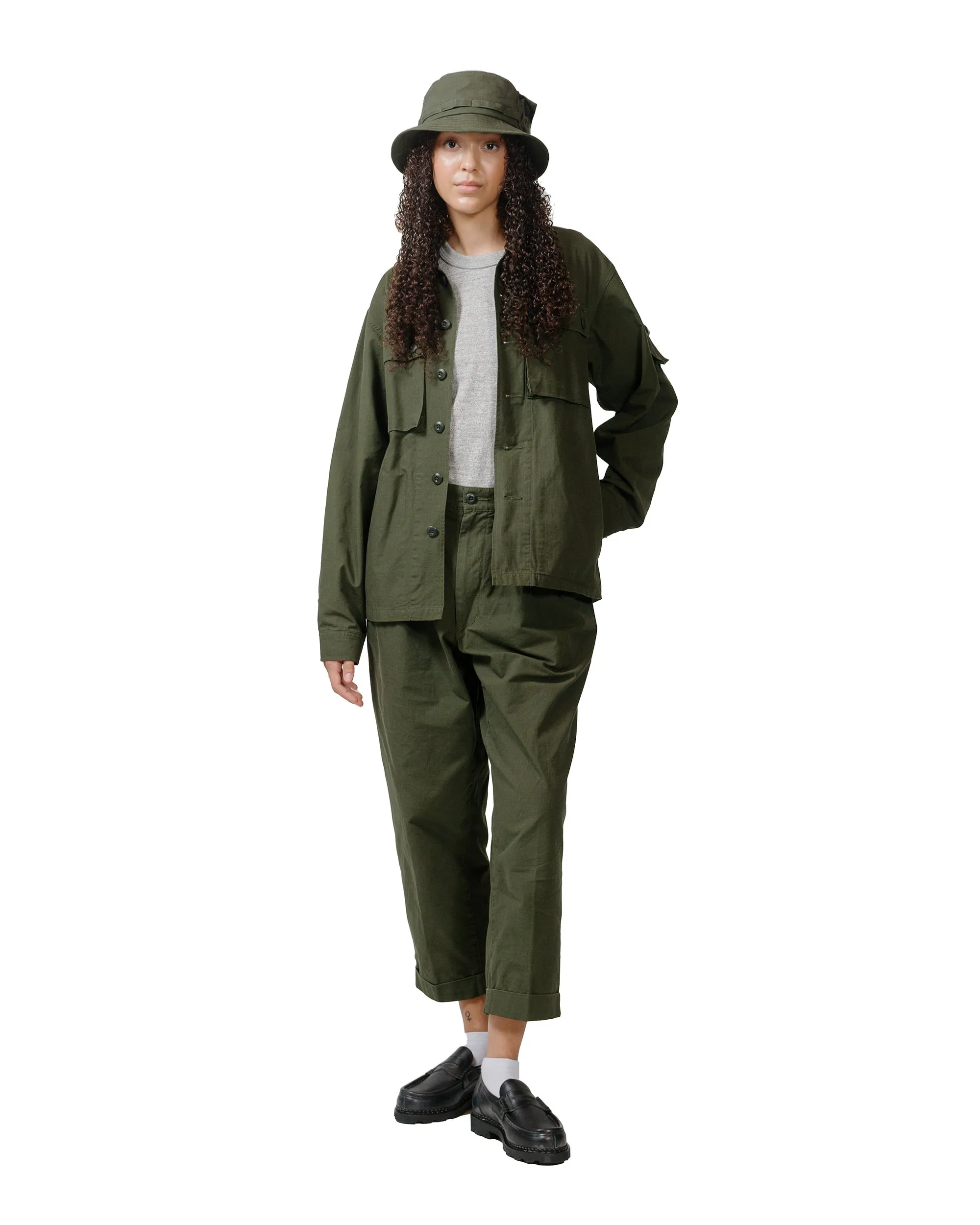 Beams Plus Lost & Found MIL SHT-JAC Cotton Ripstop Olive