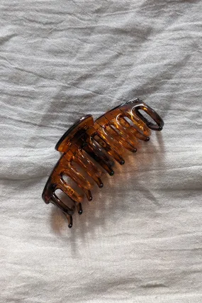 Brown Amber Transparent Medium Claw Clip