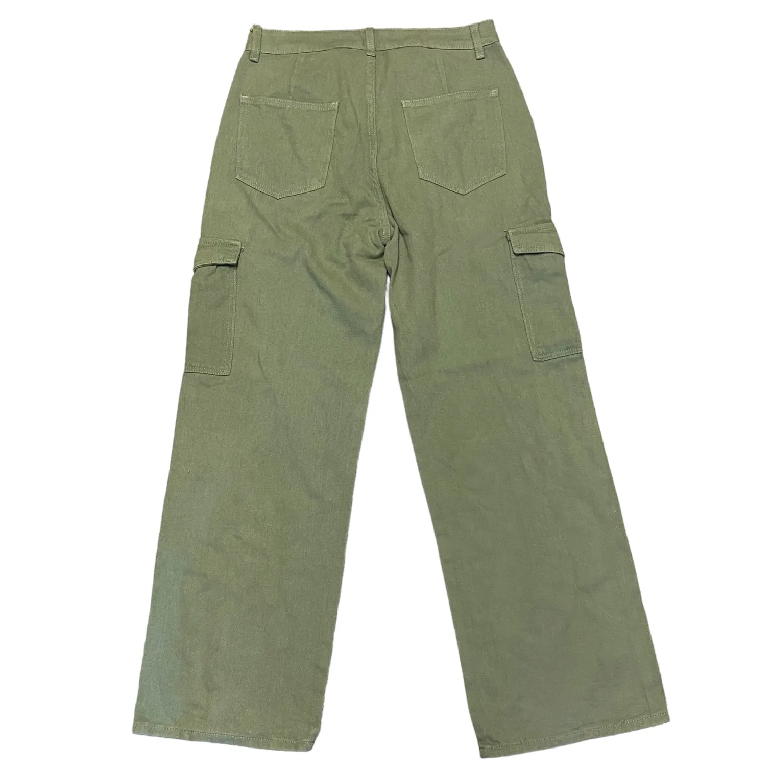 Cider Green Denim Cargo Jeans Size Large