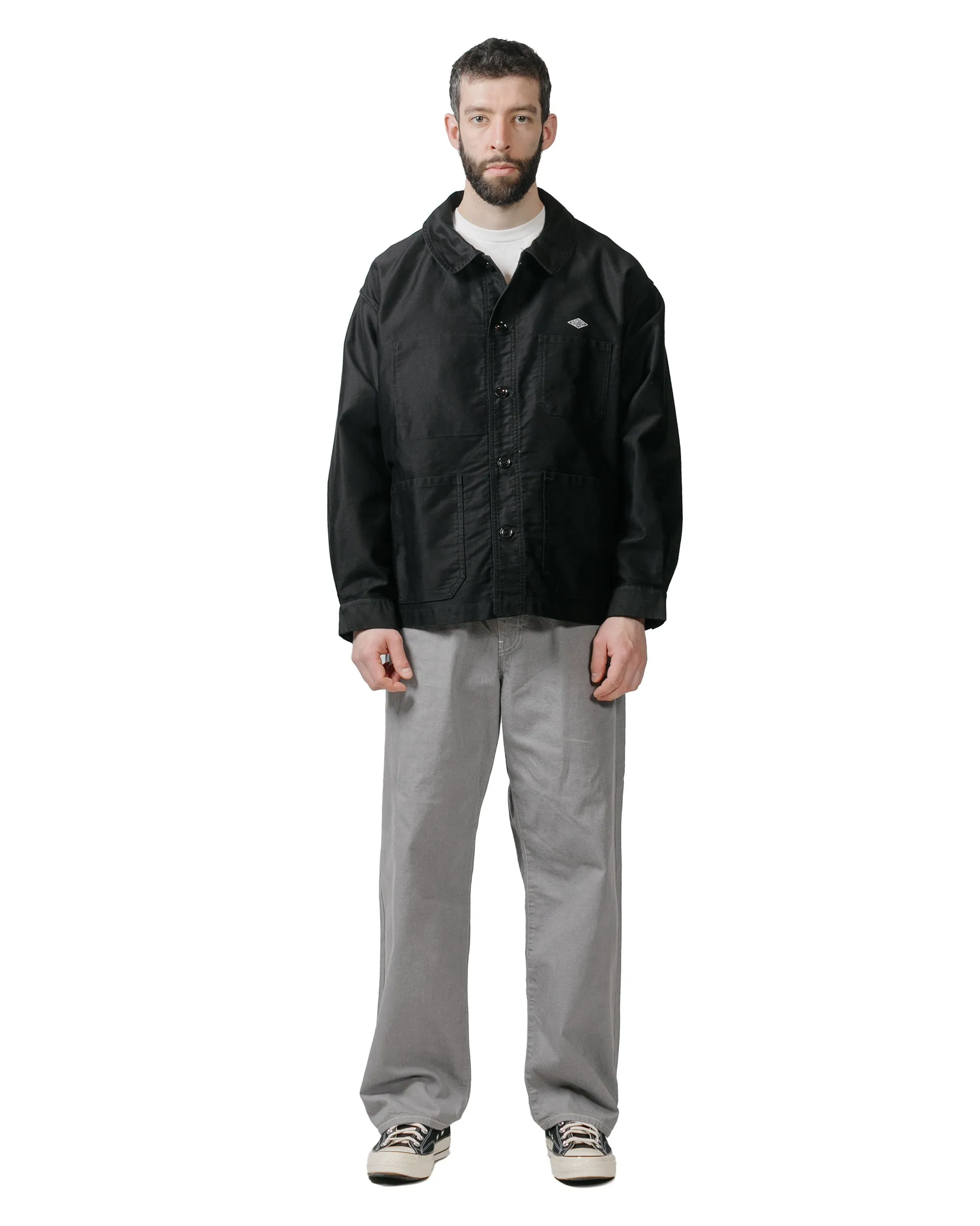 Danton Moleskin Wide Coveralls Black