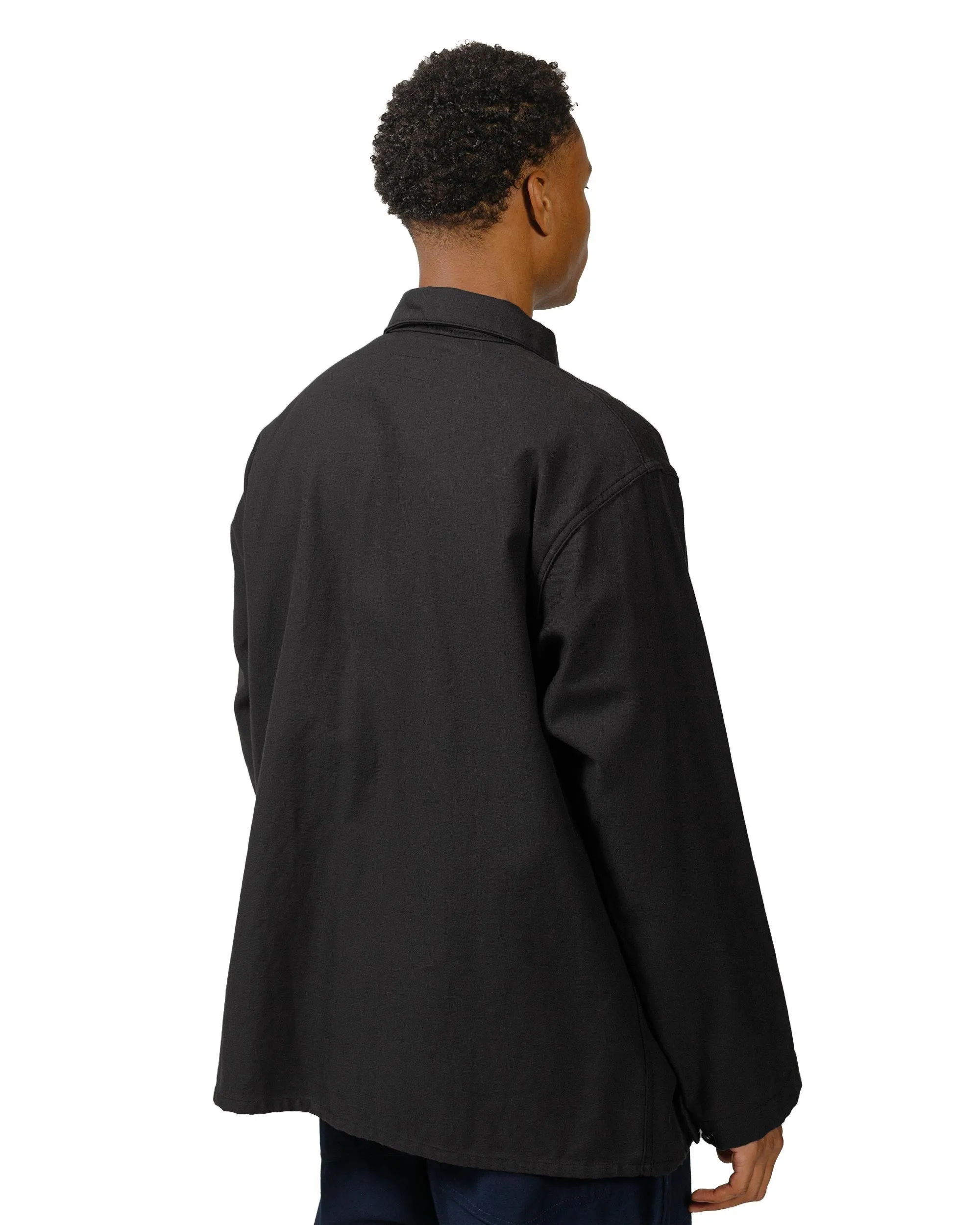 Engineered Garments Workaday Utility Jacket Black Cotton Reverse Sateen