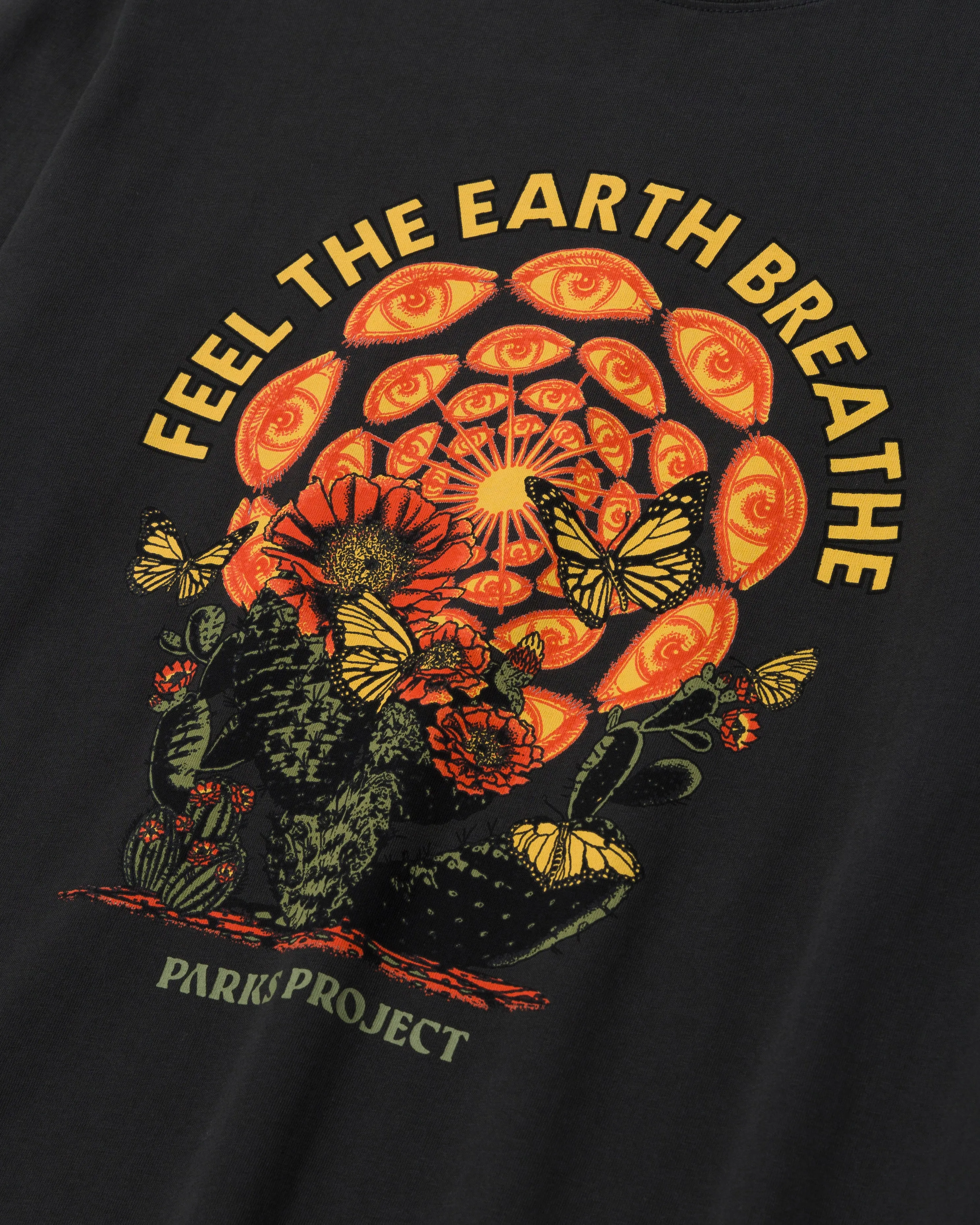 Feel The Earth Breathe Butterfly Long Sleeve Tee