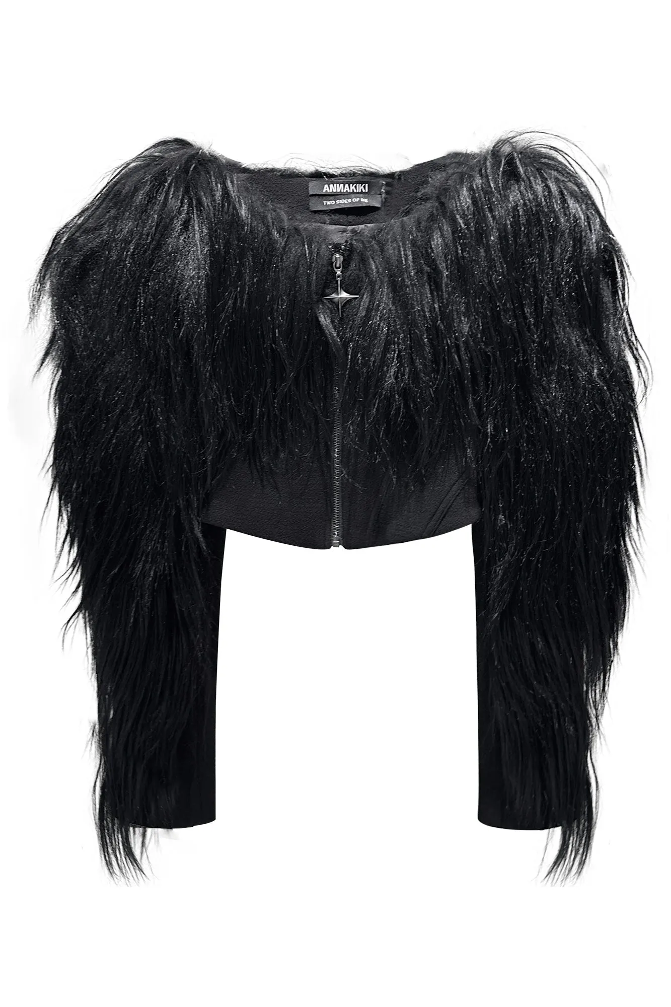 Fur patchwork jacket