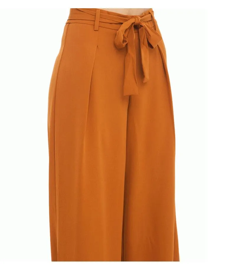 HIGH WAISTED WIDE LEG PANTS