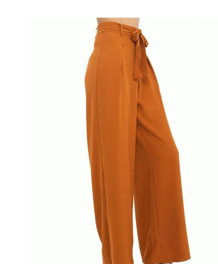 HIGH WAISTED WIDE LEG PANTS