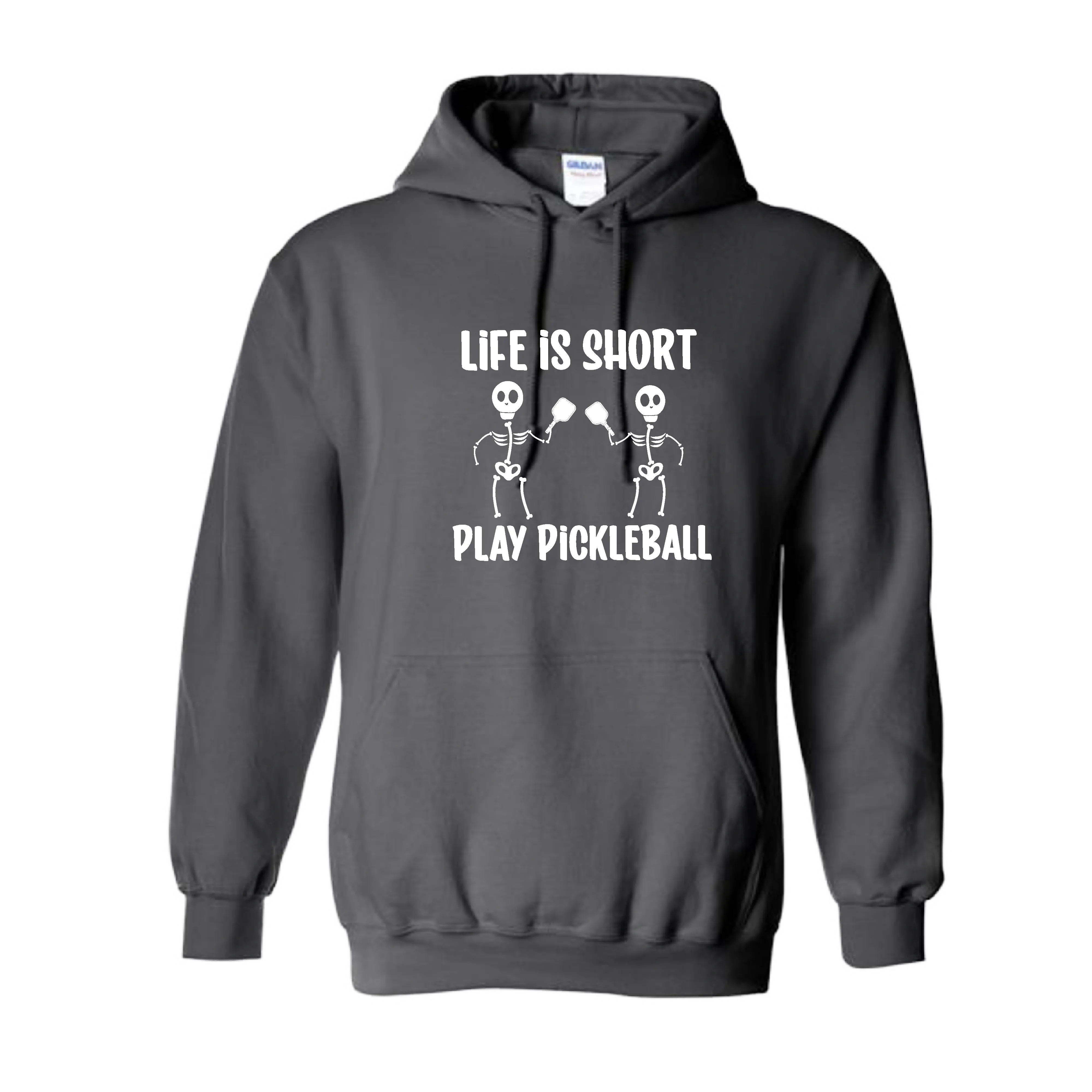 Life is Short Skeletons | Unisex Hoodie Athletic Sweatshirt | 50% Cotton/50% Polyester