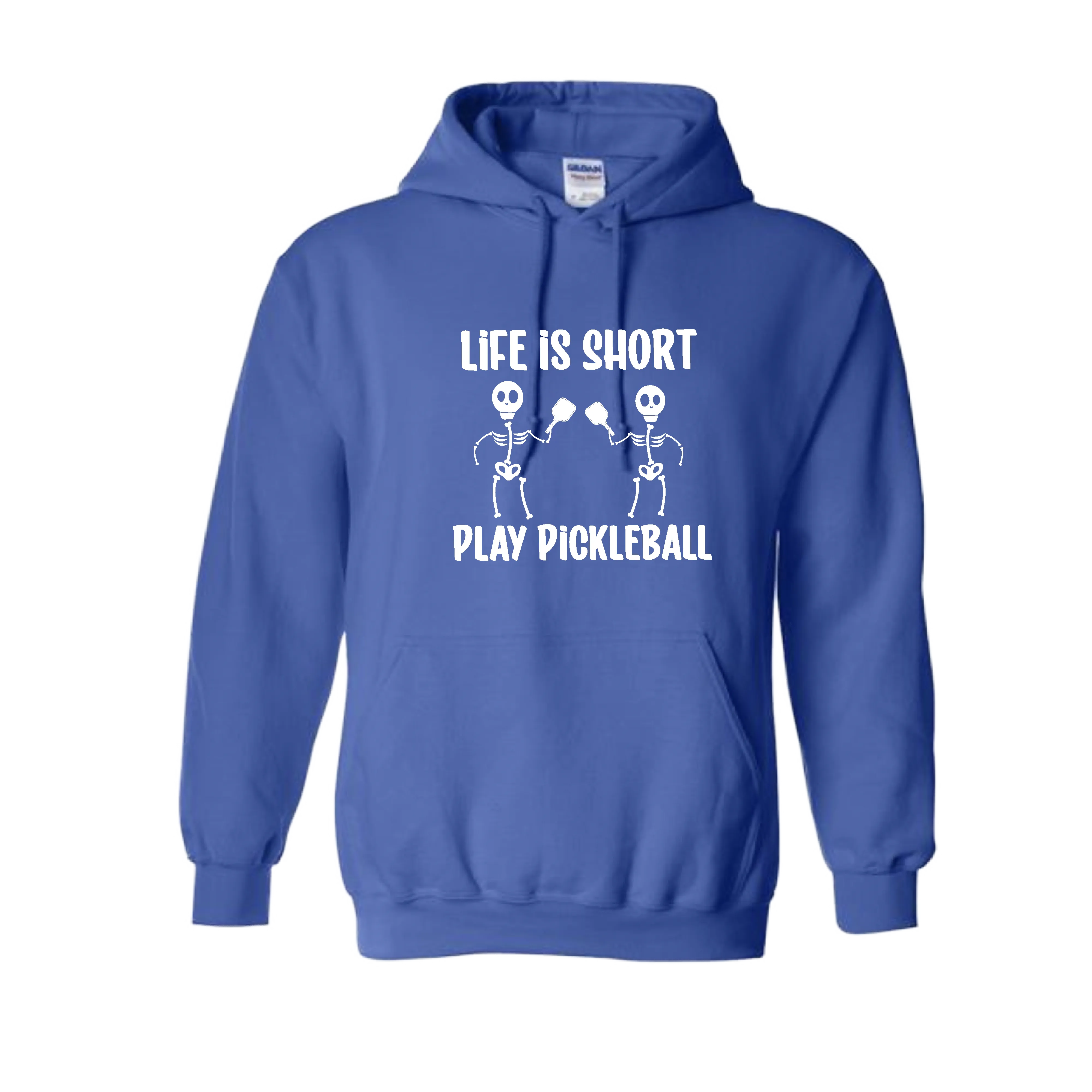 Life is Short Skeletons | Unisex Hoodie Athletic Sweatshirt | 50% Cotton/50% Polyester