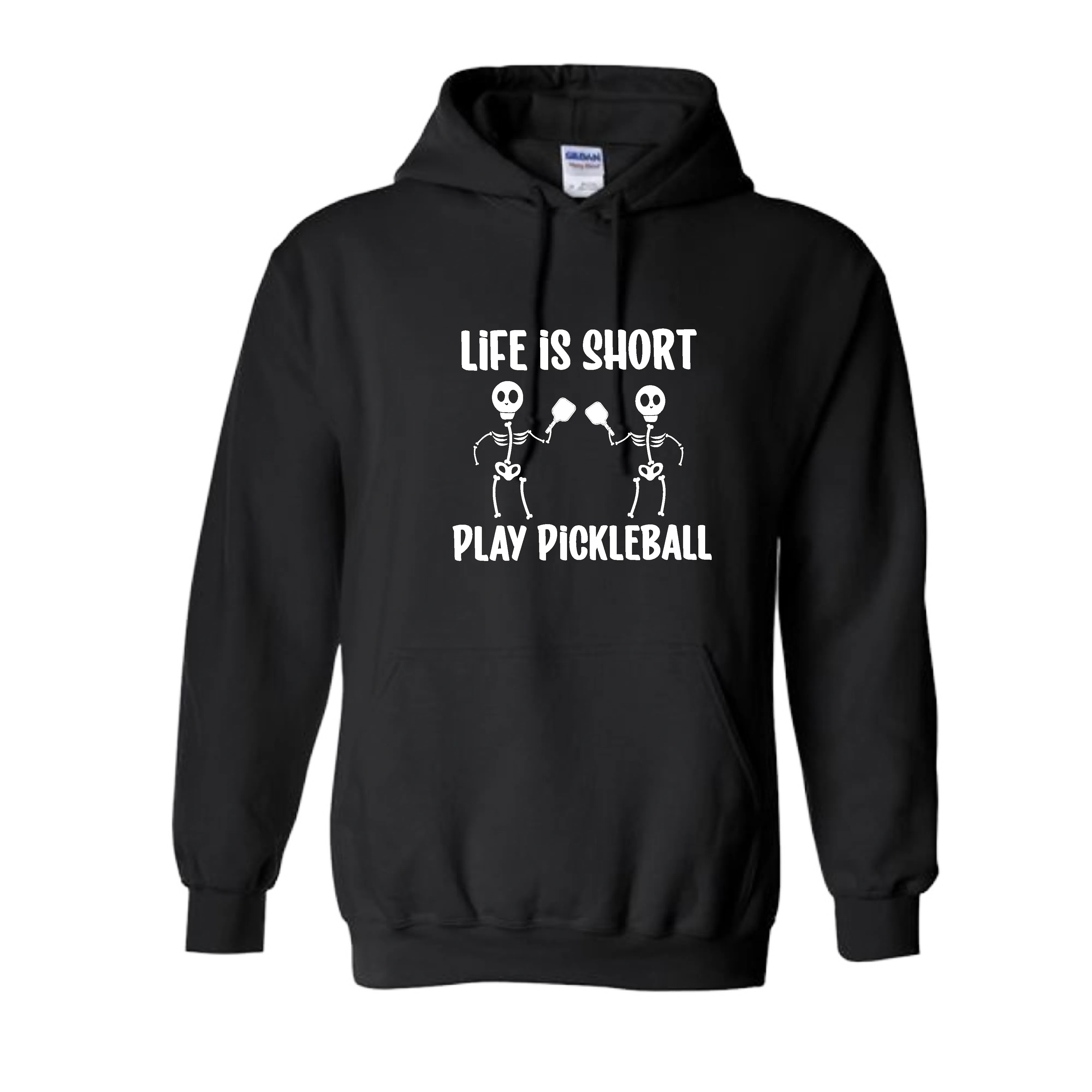 Life is Short Skeletons | Unisex Hoodie Athletic Sweatshirt | 50% Cotton/50% Polyester