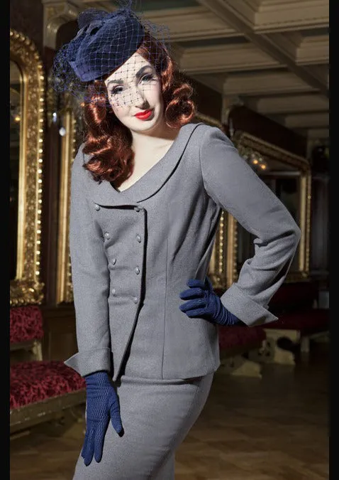 Lyla - 1950s Vintage Suit with Pearl Buttons