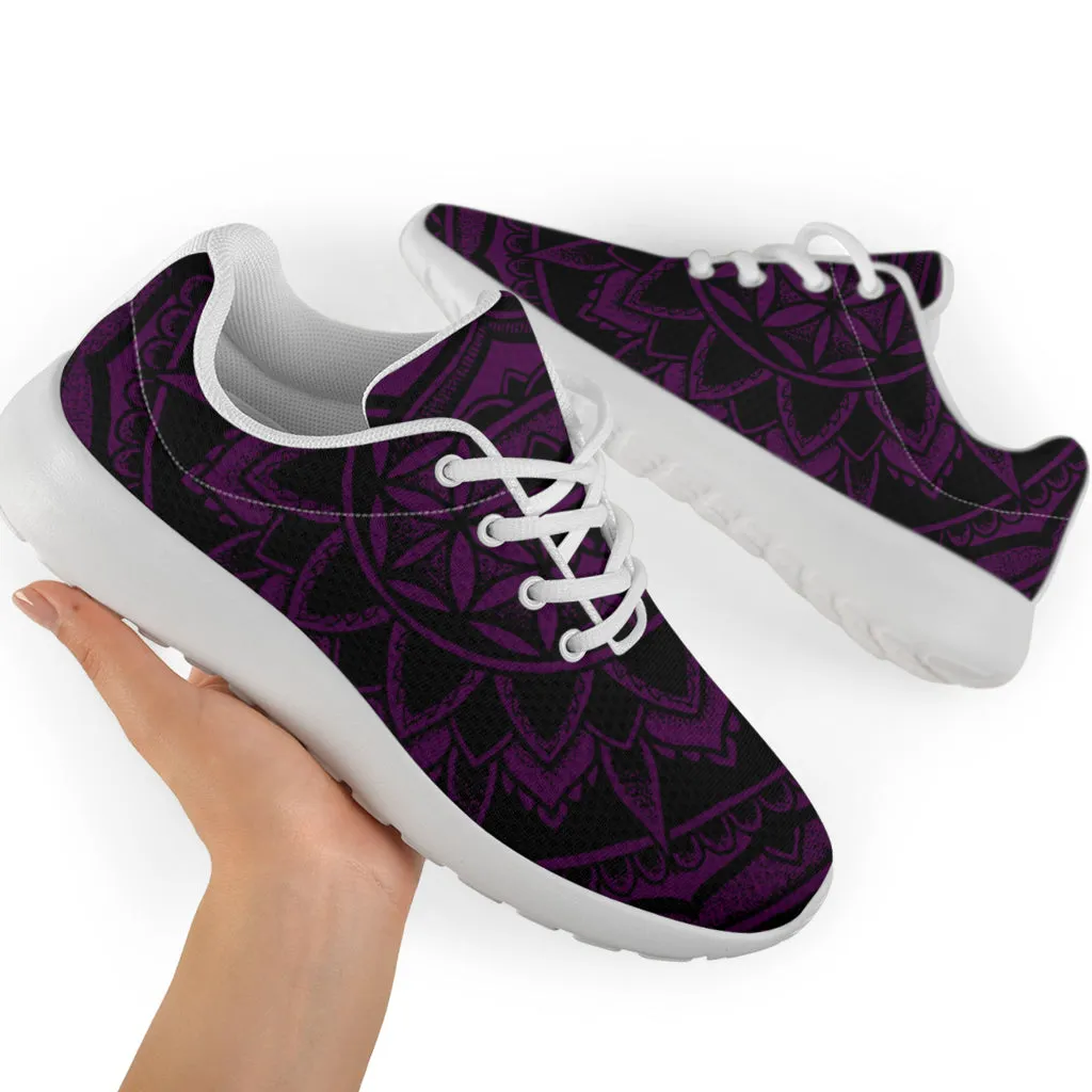 Purple Flower of Life Sneakers