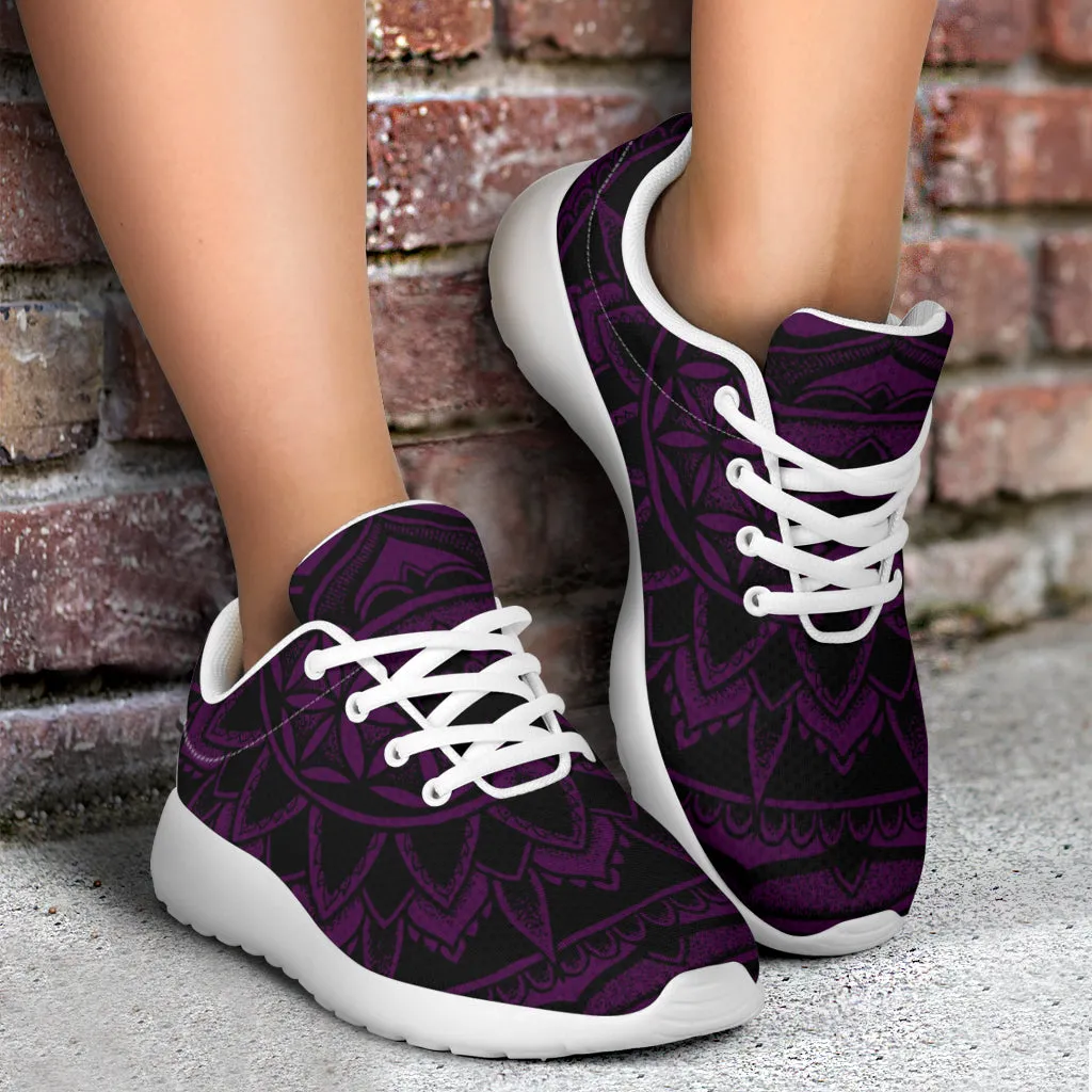 Purple Flower of Life Sneakers