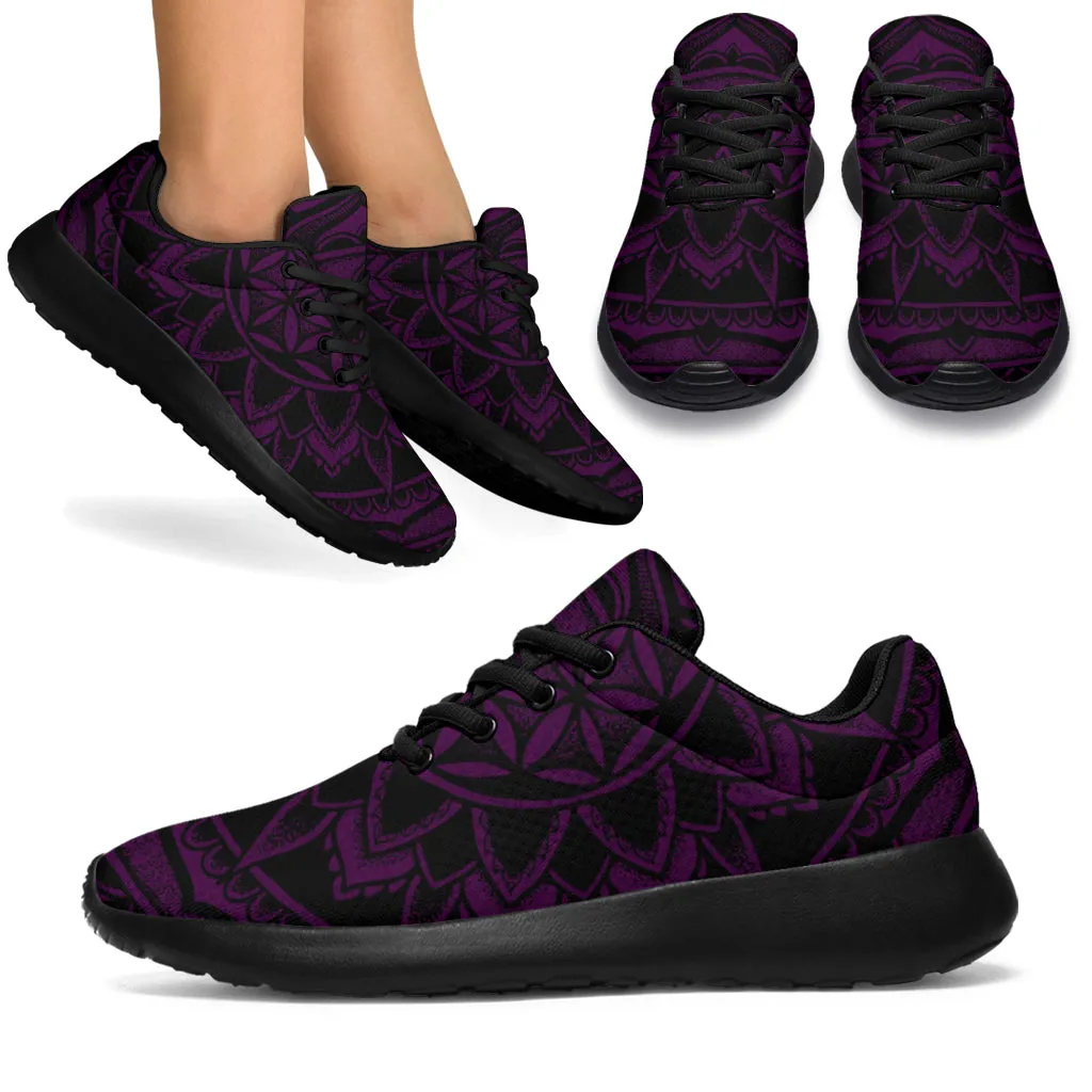 Purple Flower of Life Sneakers