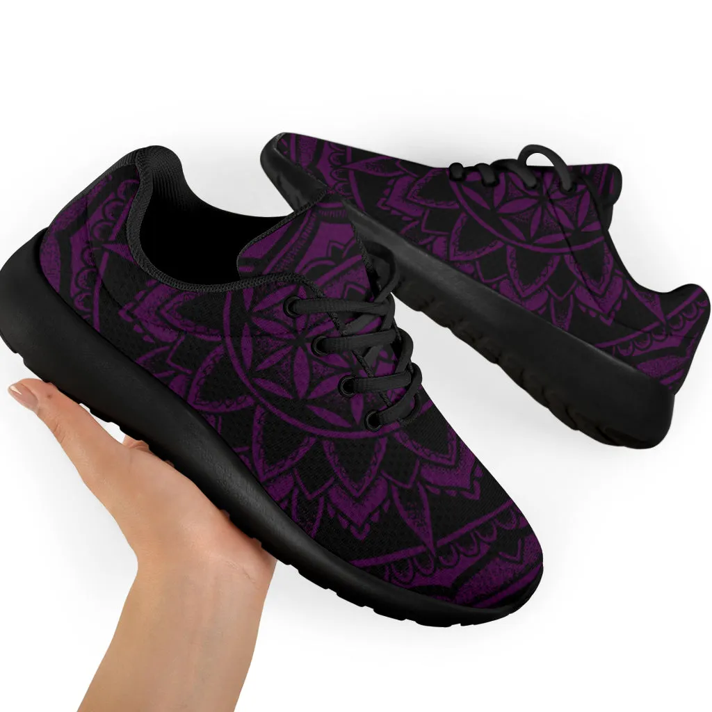 Purple Flower of Life Sneakers