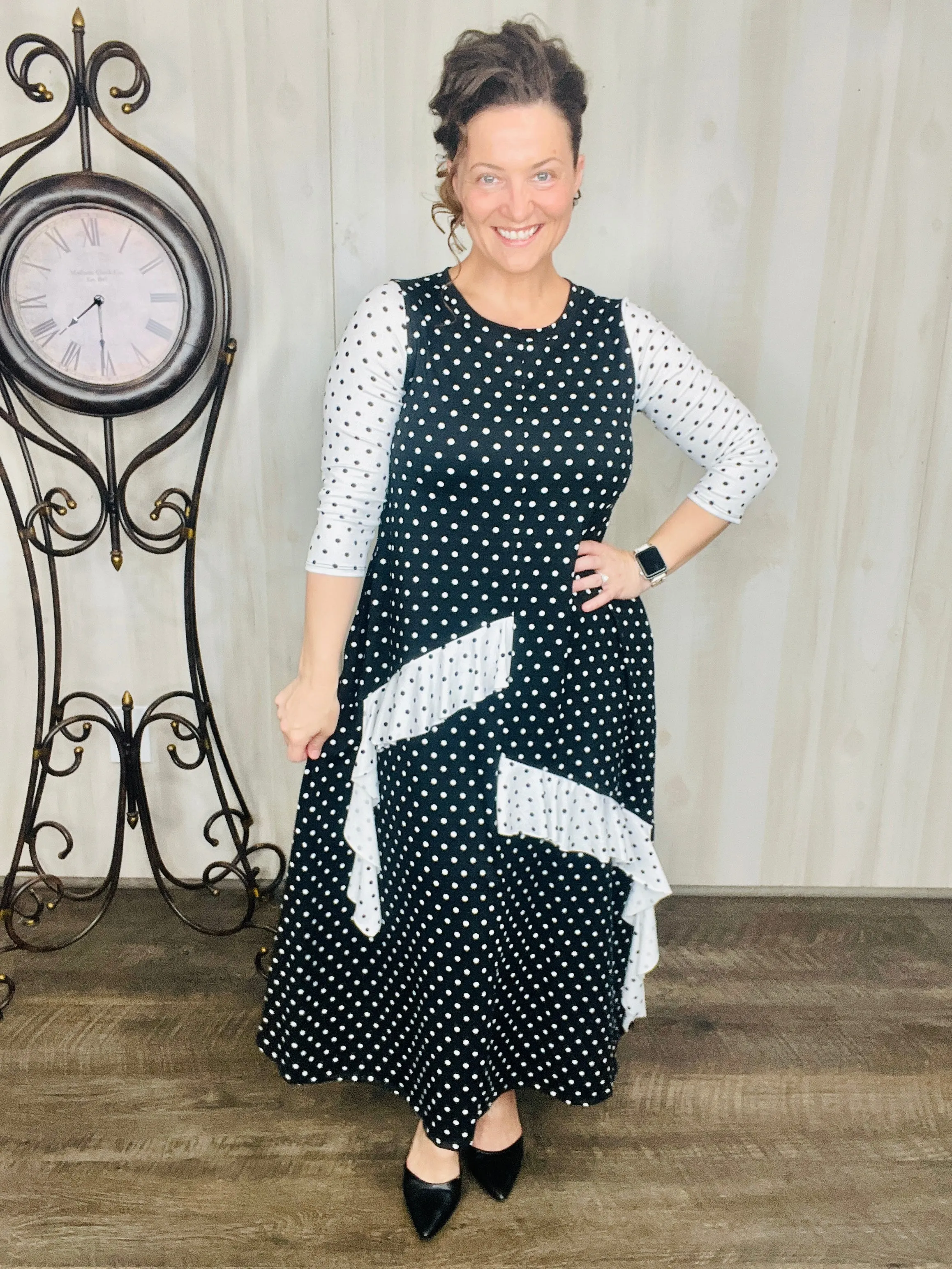 "Mix It Up" Polkadot Dress