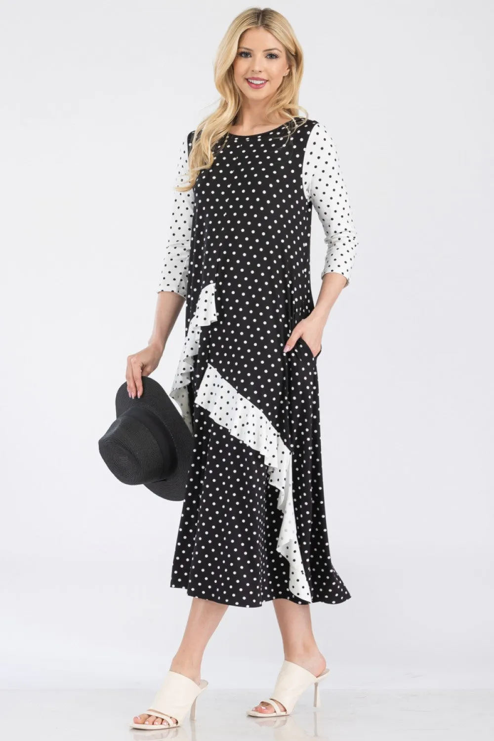 "Mix It Up" Polkadot Dress