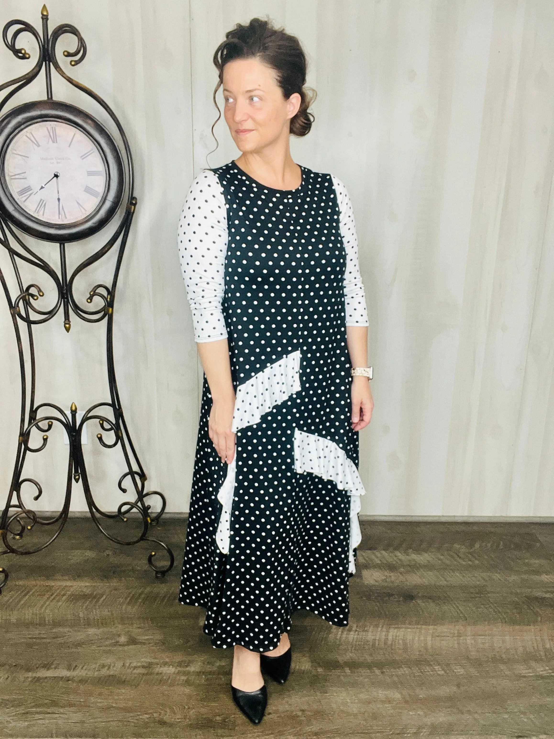 "Mix It Up" Polkadot Dress