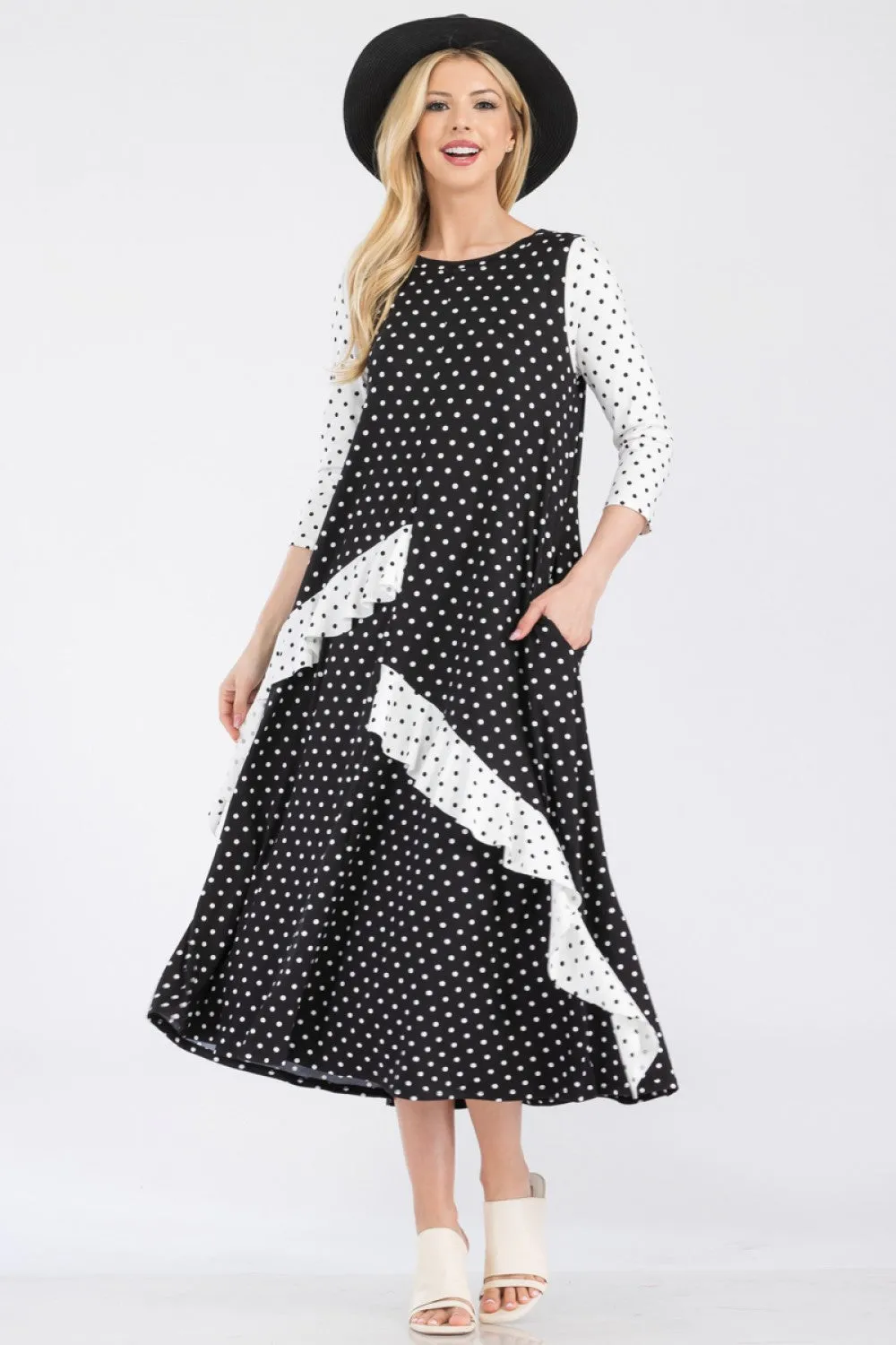 "Mix It Up" Polkadot Dress