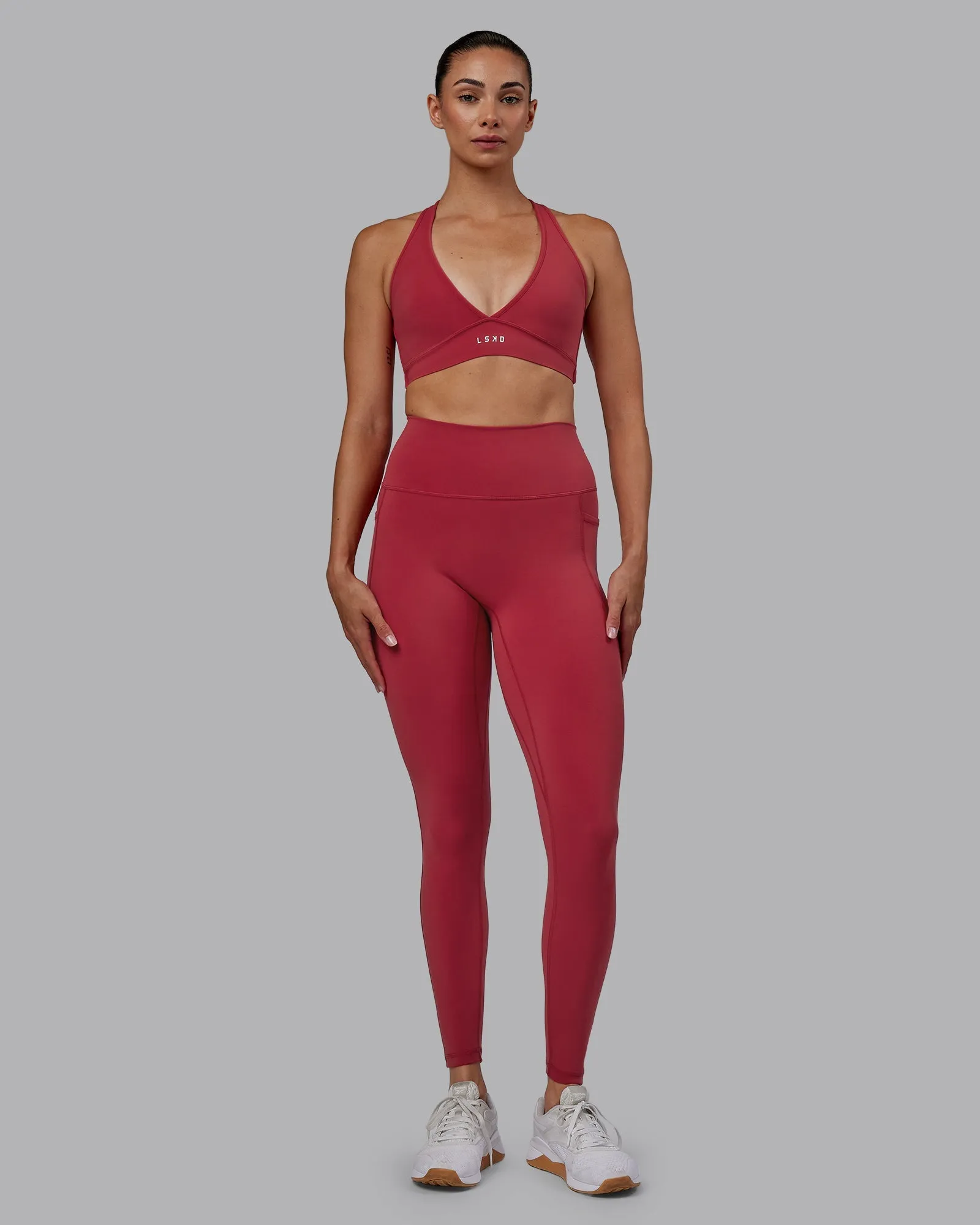 Stamina Sports Bra - Claret