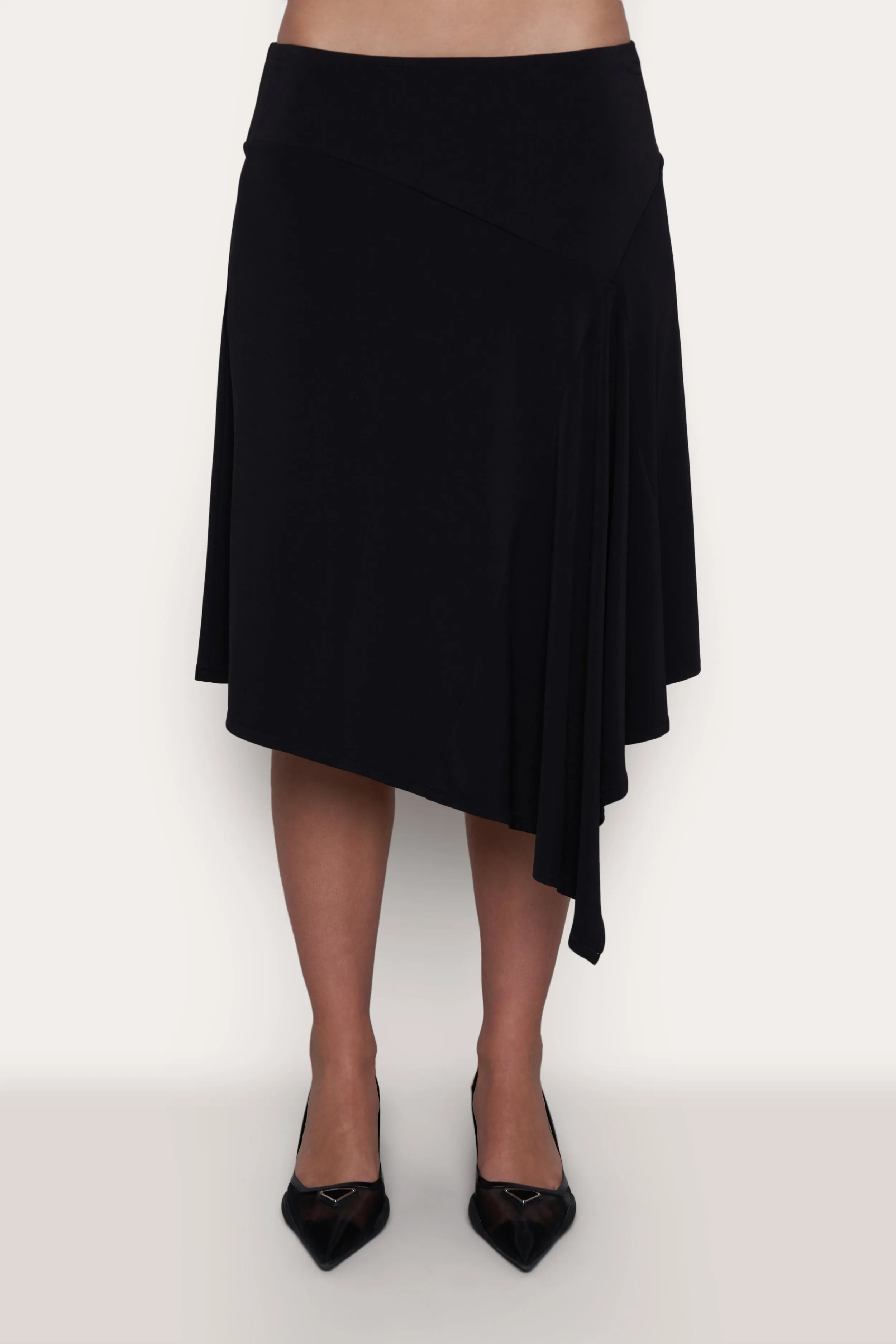 Stretch Midi Skirt