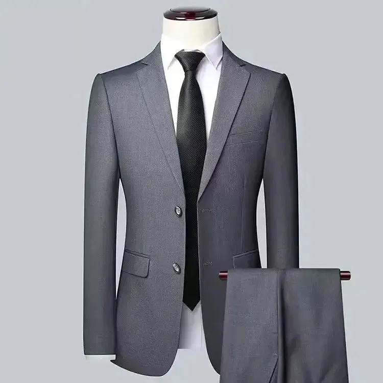 Xituodai 2024 High-quality solid color (suit   vest   trousers) Men's business formal suit 3/2 business suit bridegroom and best man