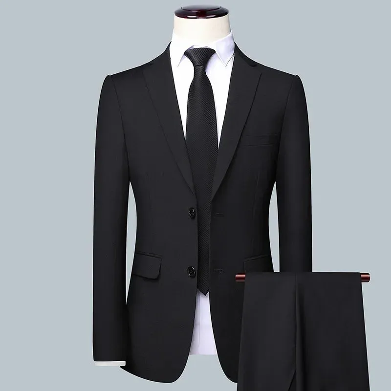 Xituodai 2024 High-quality solid color (suit   vest   trousers) Men's business formal suit 3/2 business suit bridegroom and best man